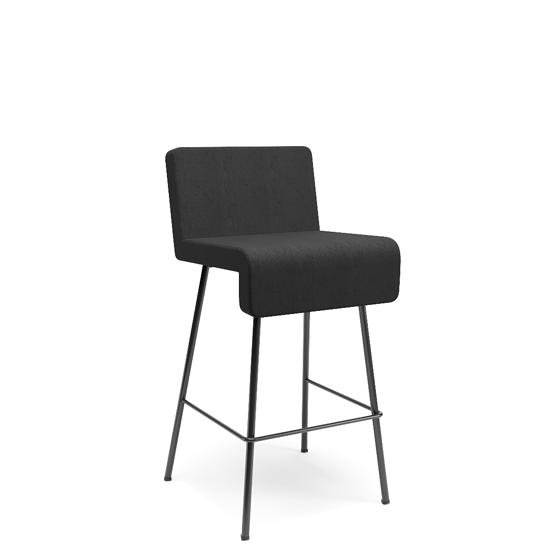 Banqueta Akia 4 Pés Preta