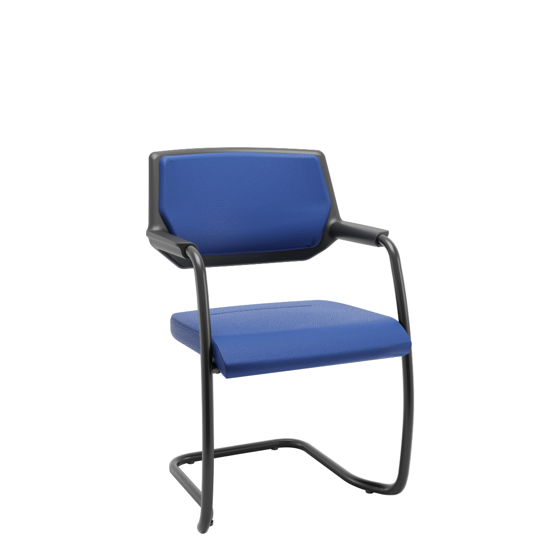 Cadeira Piena Estofada Azul