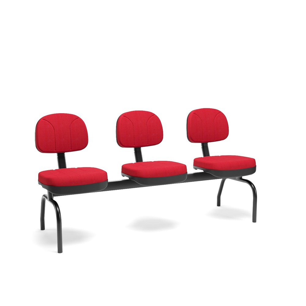Longarina Operativa Secretaria 3 Lugares